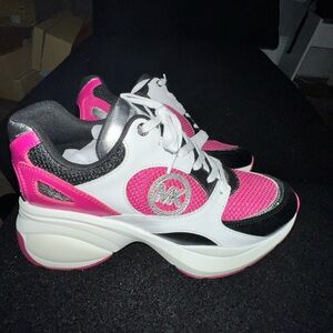 Michael Kors Pink and White Women's Sneakers